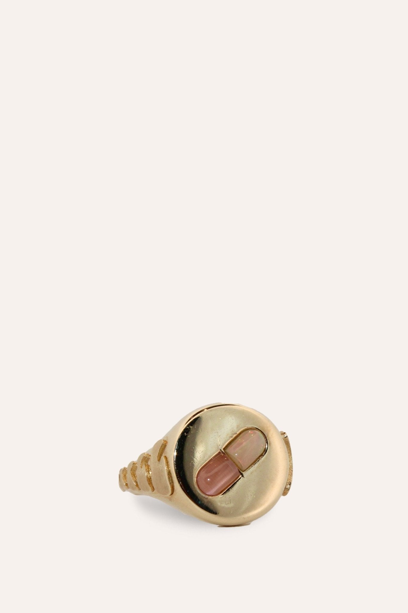 Chill Pill Ring in Opal and Pink Quartz